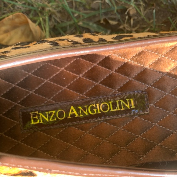 NWOT! Enzo Angiolini Leopard Print Faux Fur Flats Size 8 - Picture 2 of 16